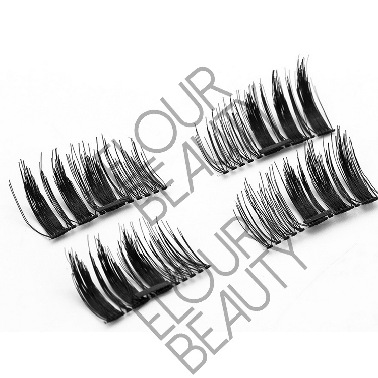 Newest invisiband magnetic false eyelashes China manufacturer EA08